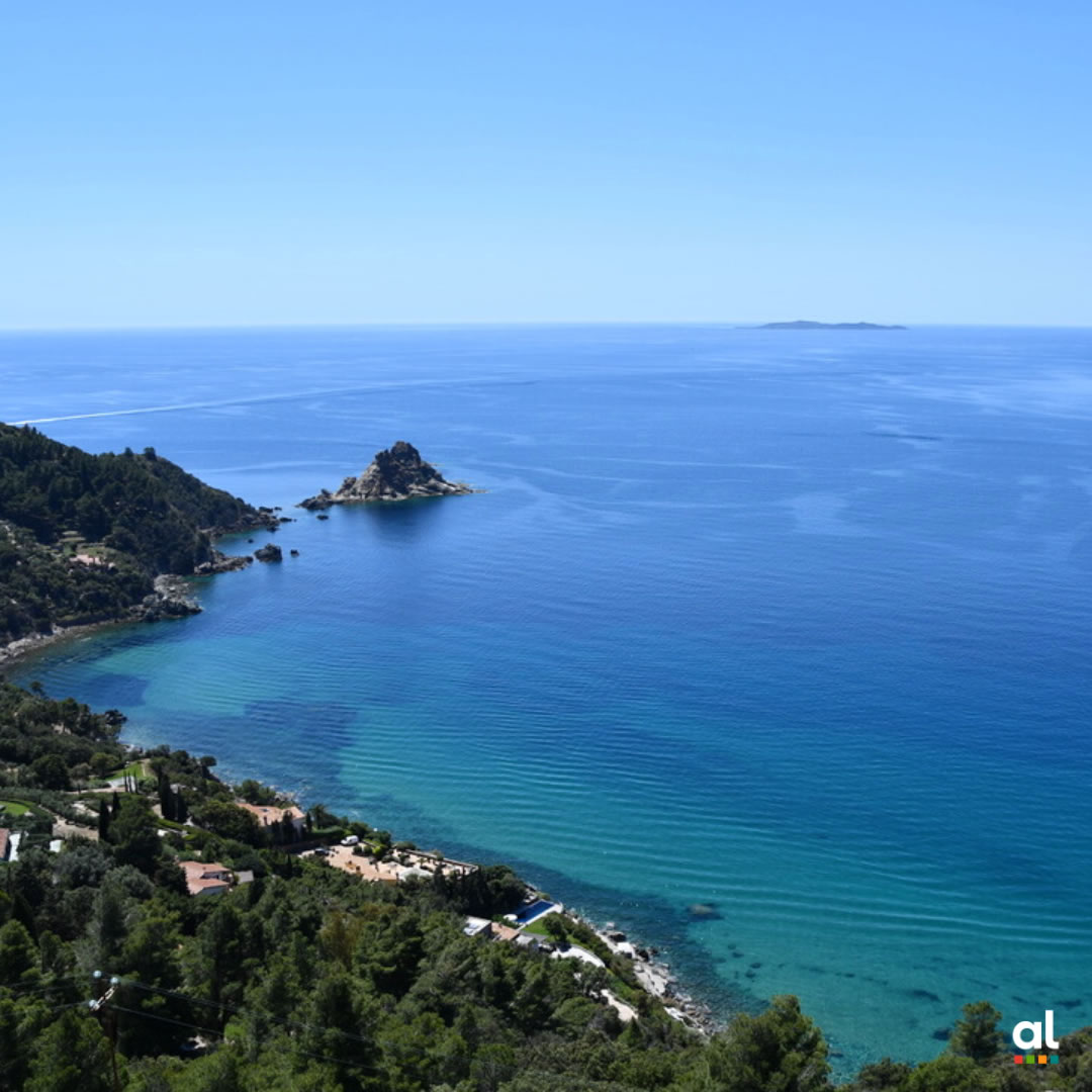 Scenic landscape of the Maremma countryside and coastline